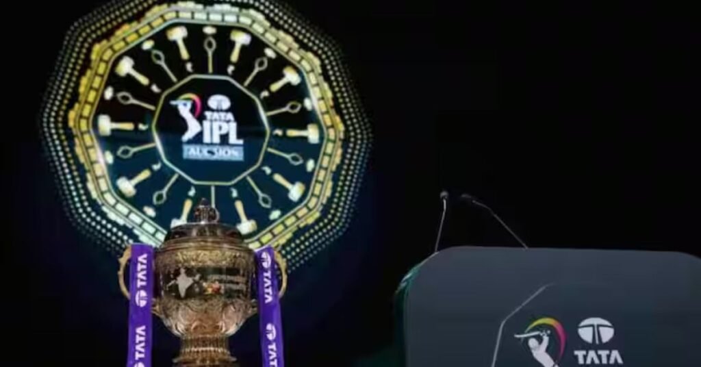 IPL 2026 auction room during live bidding